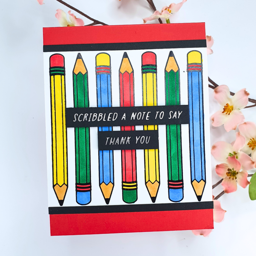 Teacher Appreciation Card created using Spellbinders May Clubs