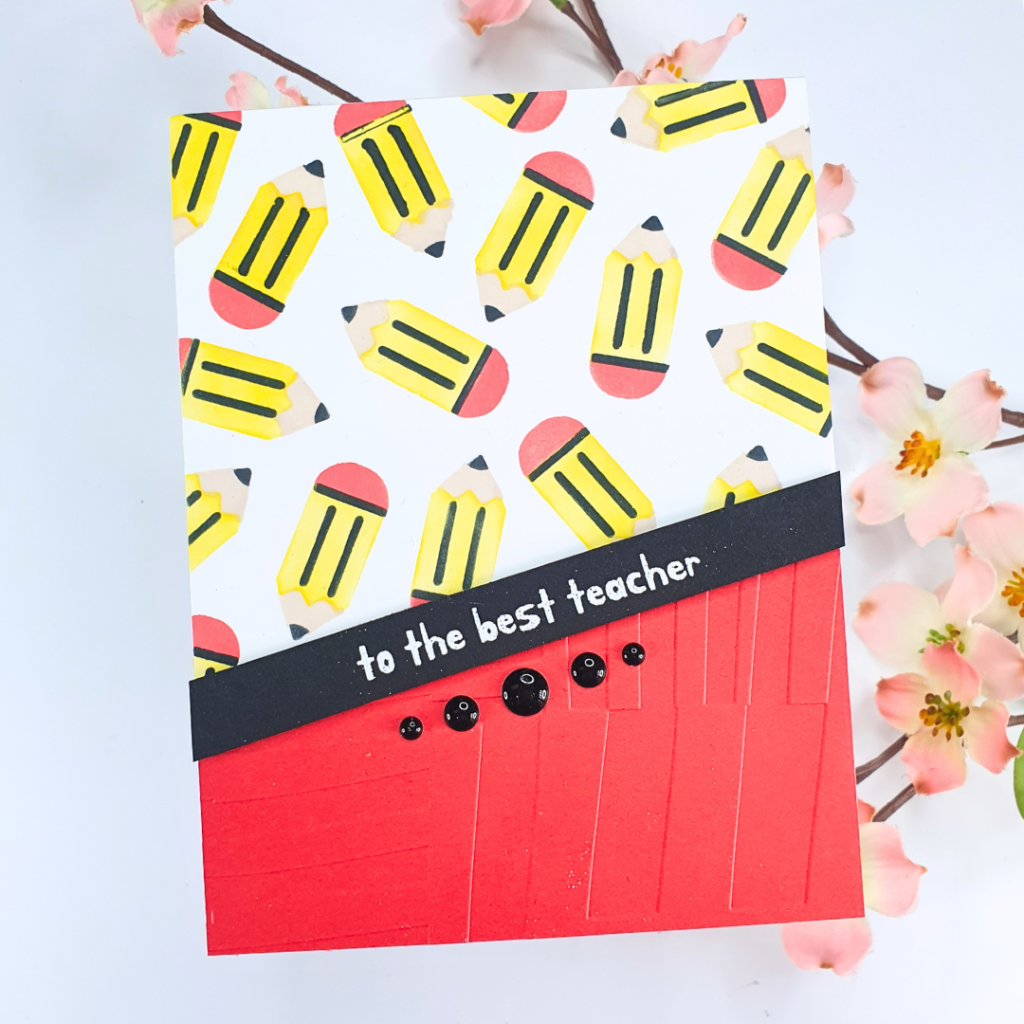 Teacher Appreciation Card created using Spellbinders May Clubs