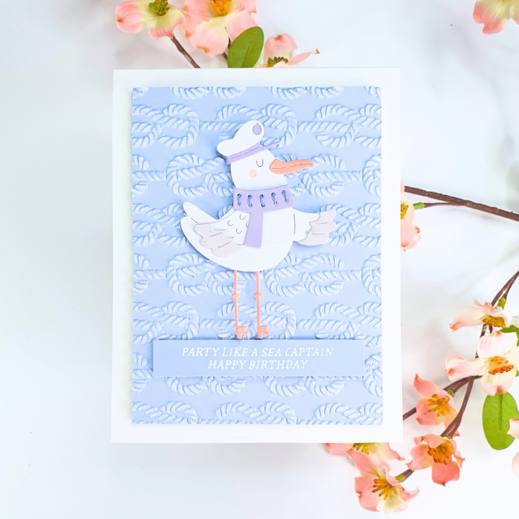 Handmade Stitched Card created by Sarah Phelan from Sarah's Stampin' Retreat using the Spellbinders June Clubs