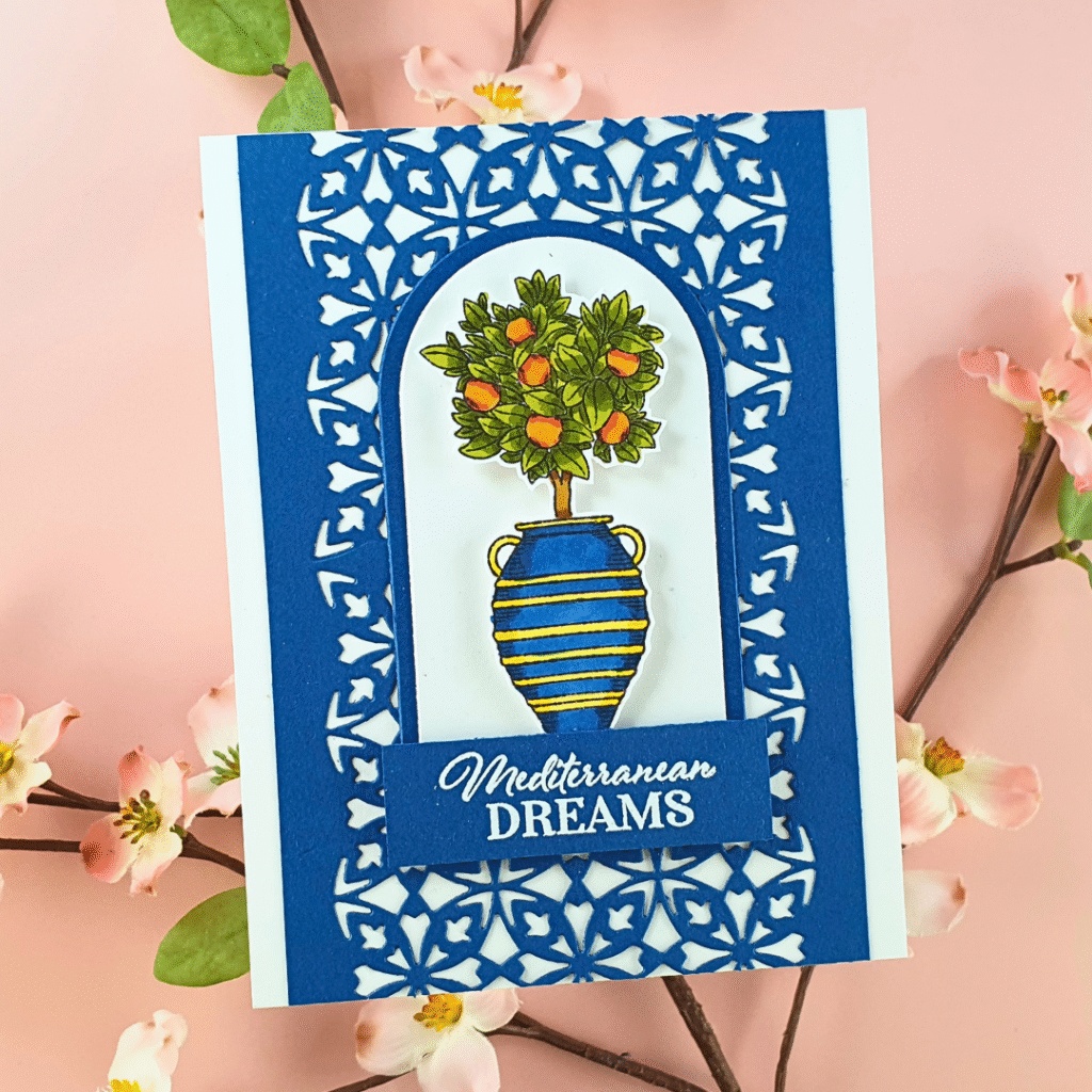 Handmade Card showing Die-Cutting Techniques using the latest Magazine Box Kit from Crafter's Companion