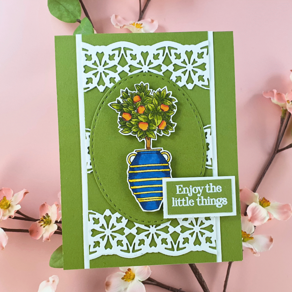 Handmade Card showing Die-Cutting Techniques using the latest Magazine Box Kit from Crafter's Companion