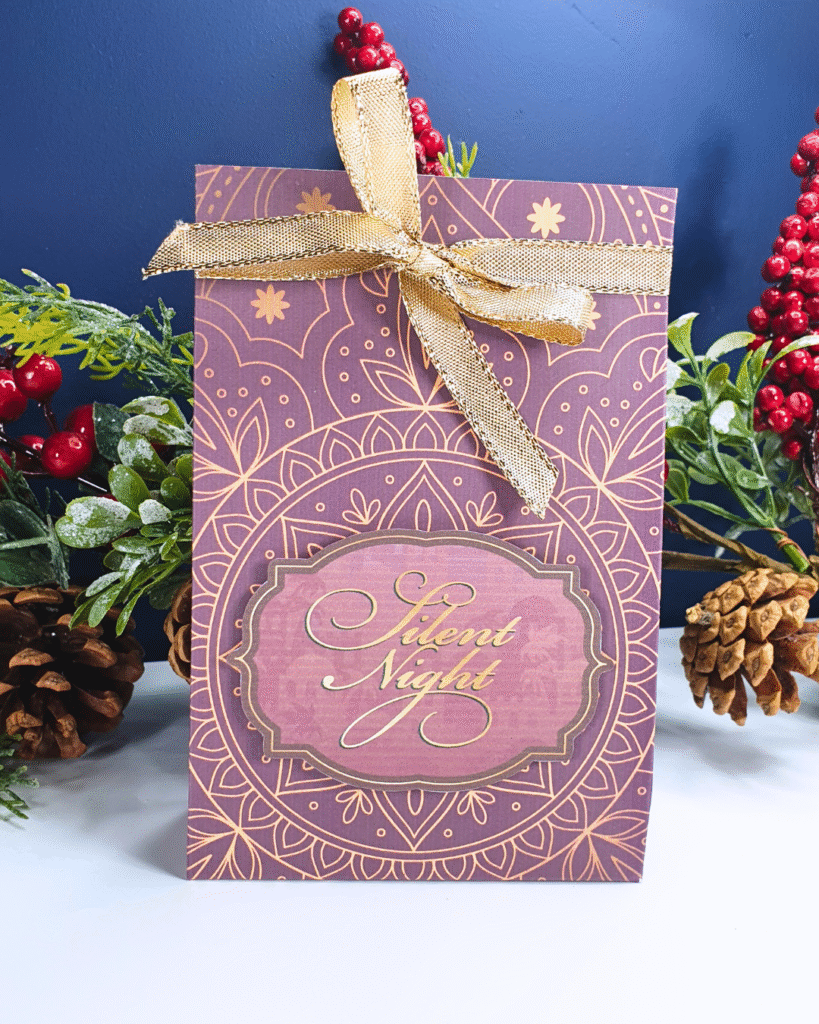 Quick Christmas Card created by Sarah Phelan from Sarah's Stampin Retreat using the Cover Gift from Simply Cards and Papercraft Magazine