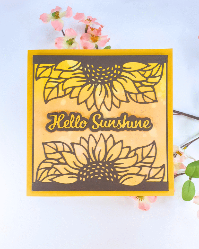 Handmade Card showing different ways to use your over-edge dies using this month's Die-Cutting Essentials Magazine Cover Gift