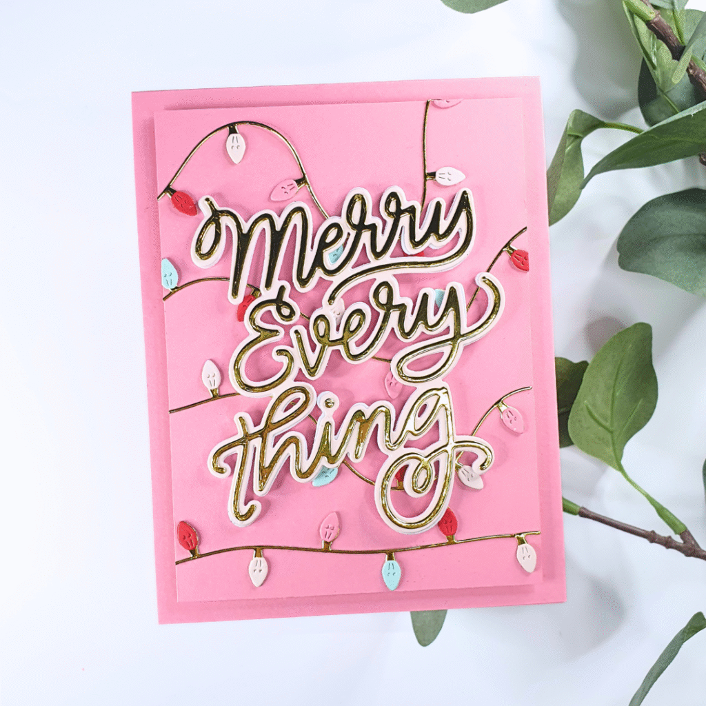 Handmade Christmas Card created with Hero Studio October Subscriptions