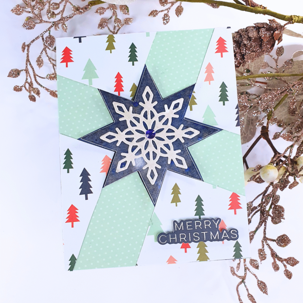 Handmade Card created with the Very Merry collection from Hero Arts