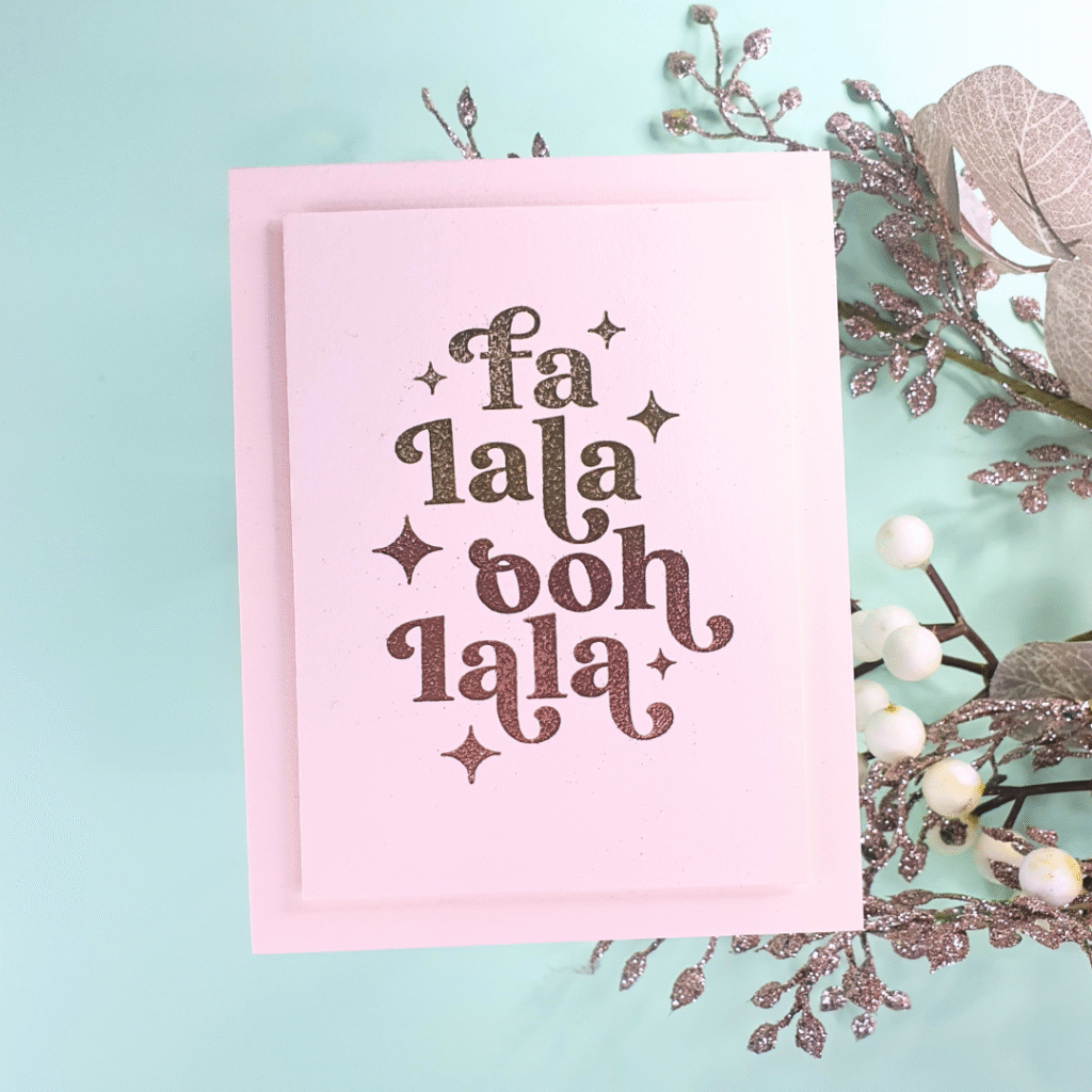 Handmade Card created with the Very Merry collection from Hero Arts