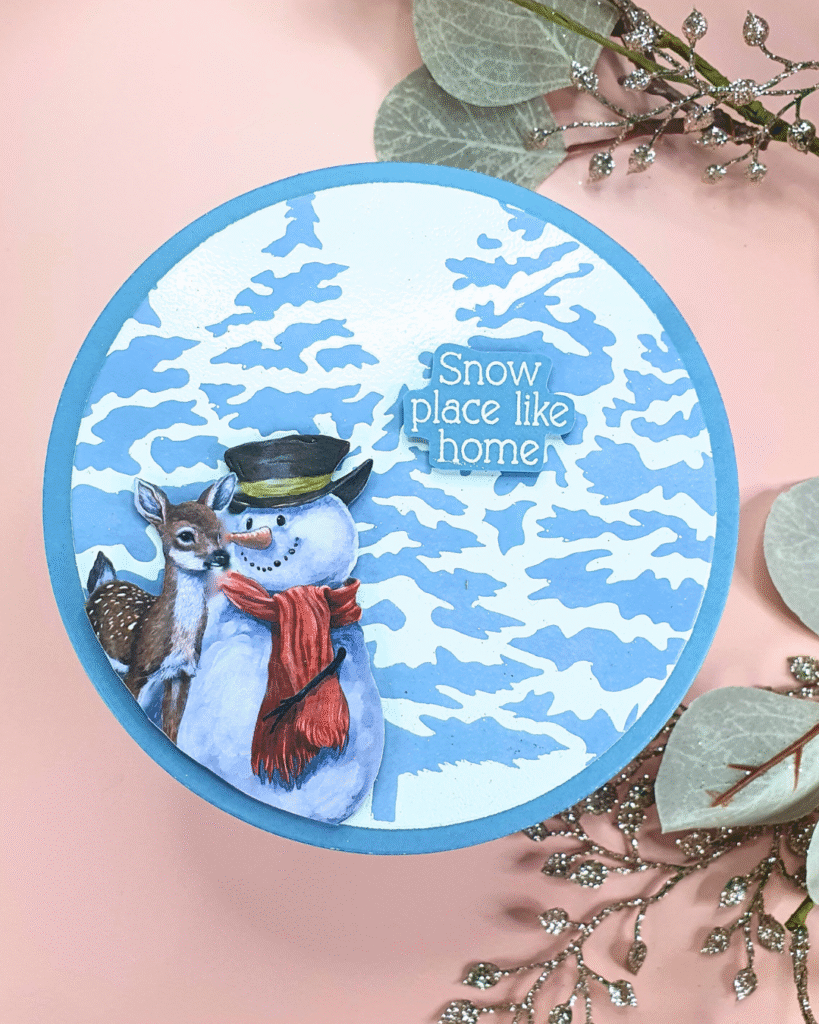 Handmade Christmas Card created with the Two Red Robins Magazine Box Kit 4