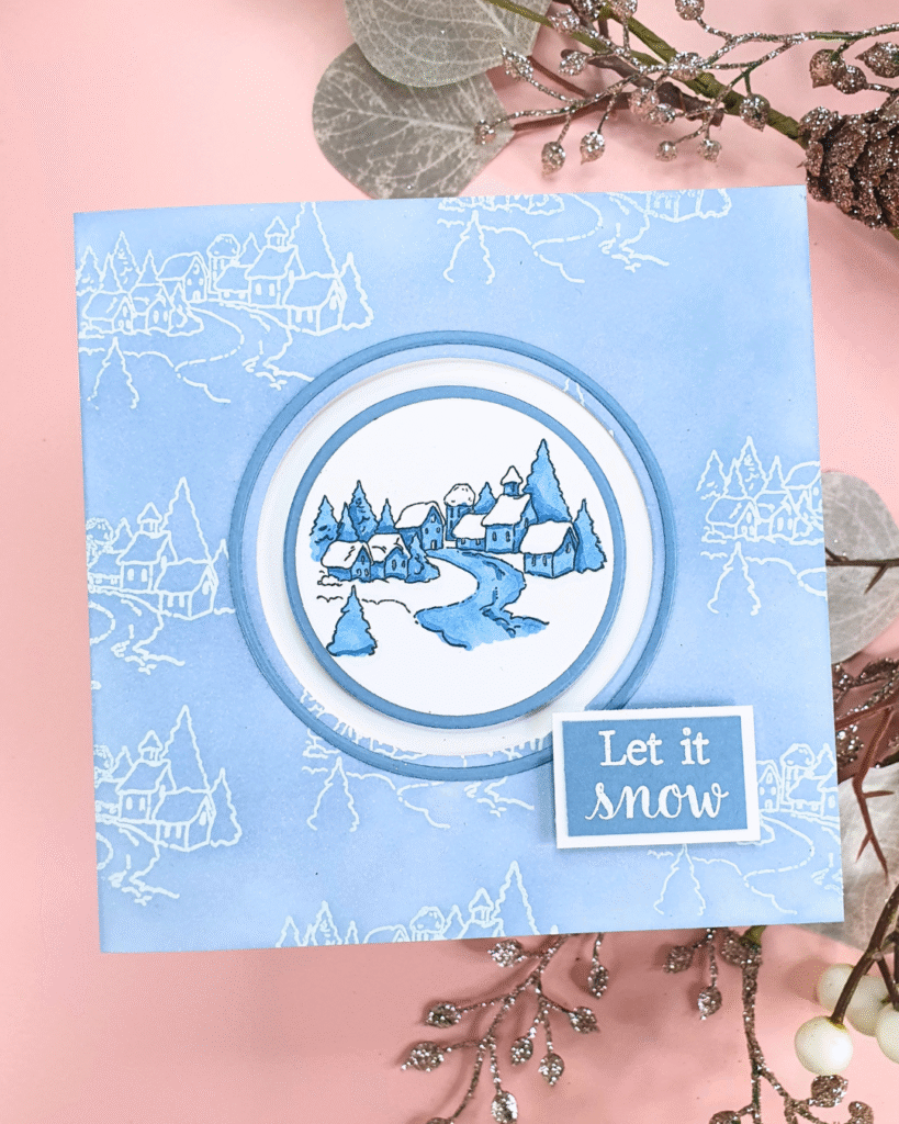 Handmade Christmas Card created with the Two Red Robins Magazine Box Kit 4