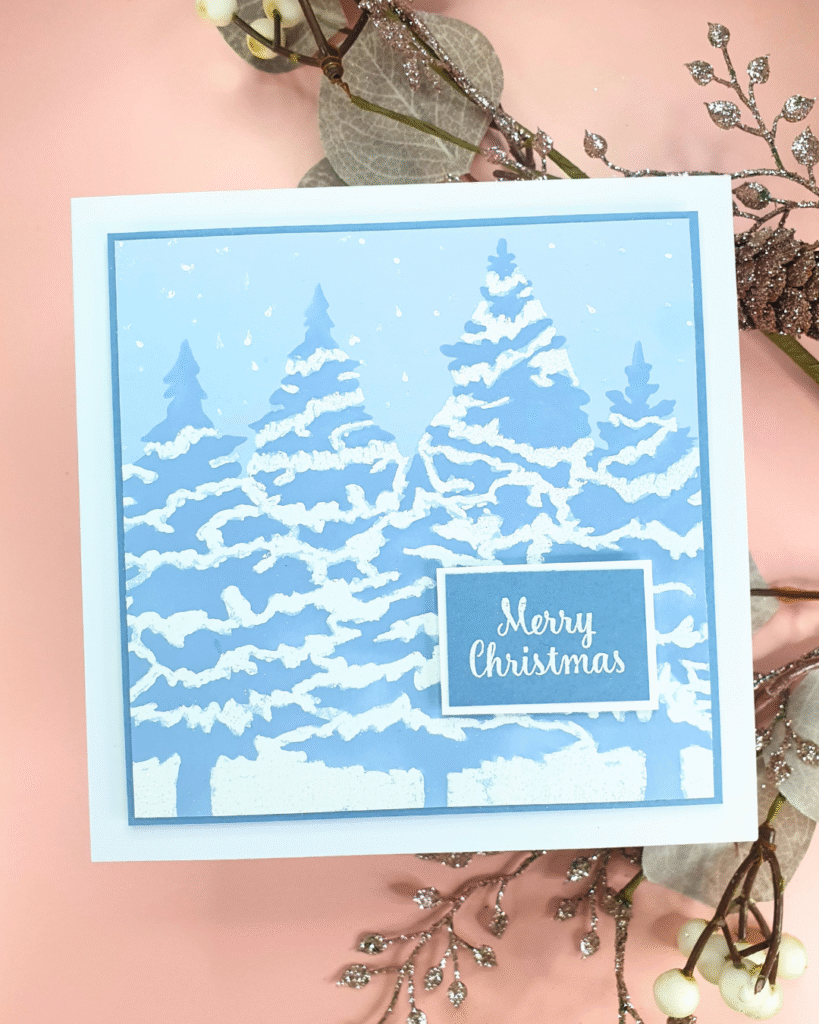 Handmade Christmas Card created with the Two Red Robins Magazine Box Kit 4