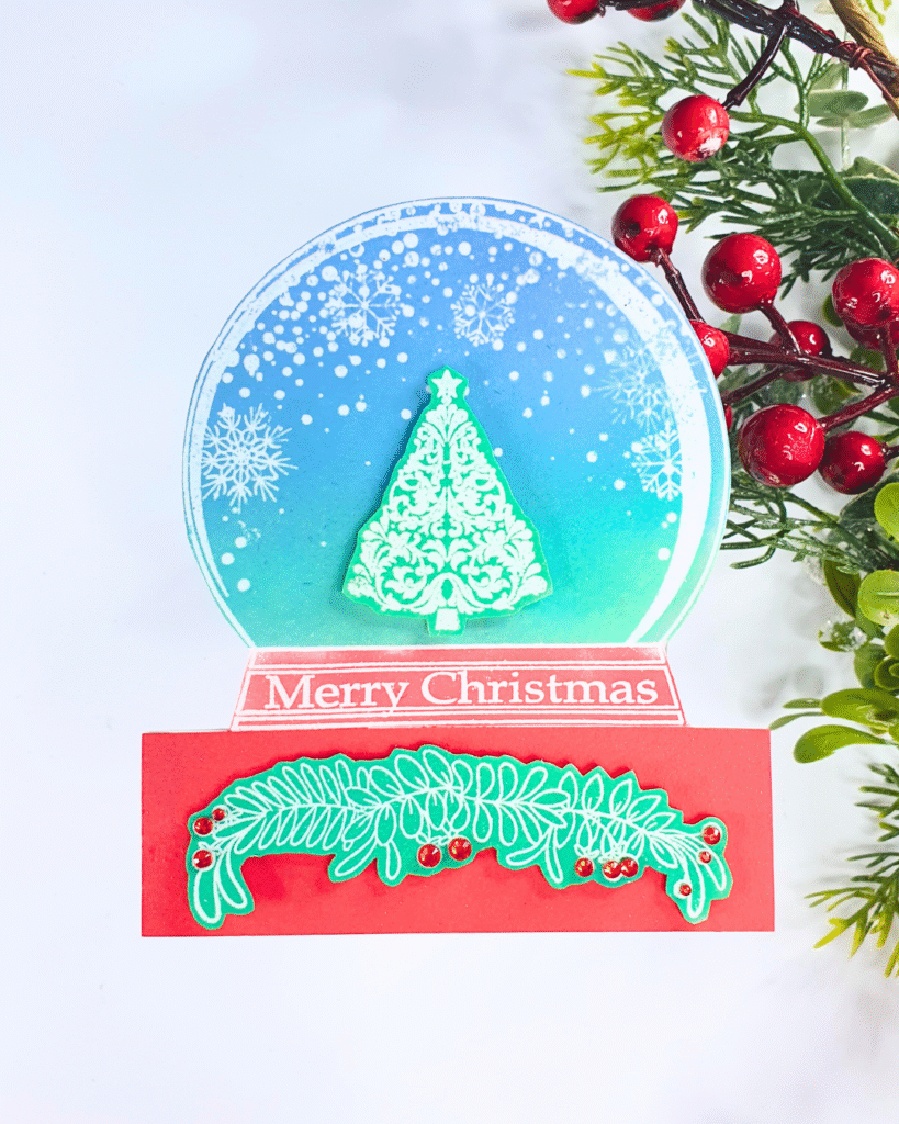 Handmade Shaped Card created using the stamps from Creative Stamping Magazine 153