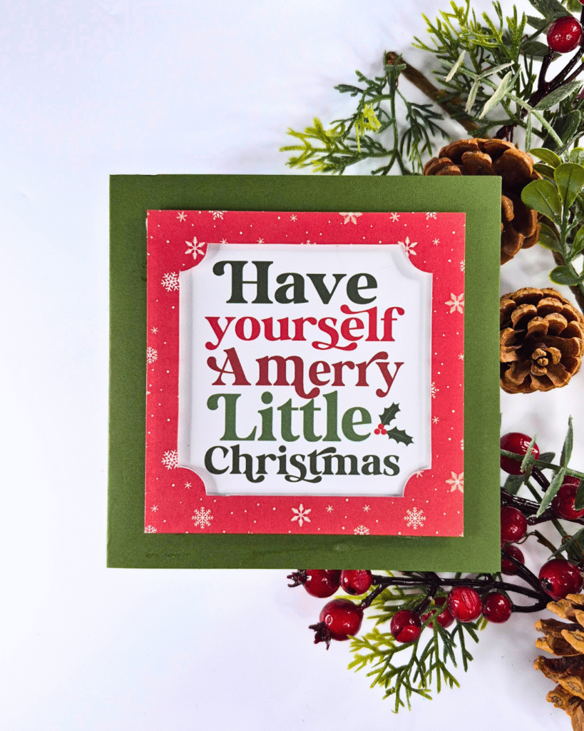 Christmas Card Created with the Nutcracker Christmas collection from Echo Park