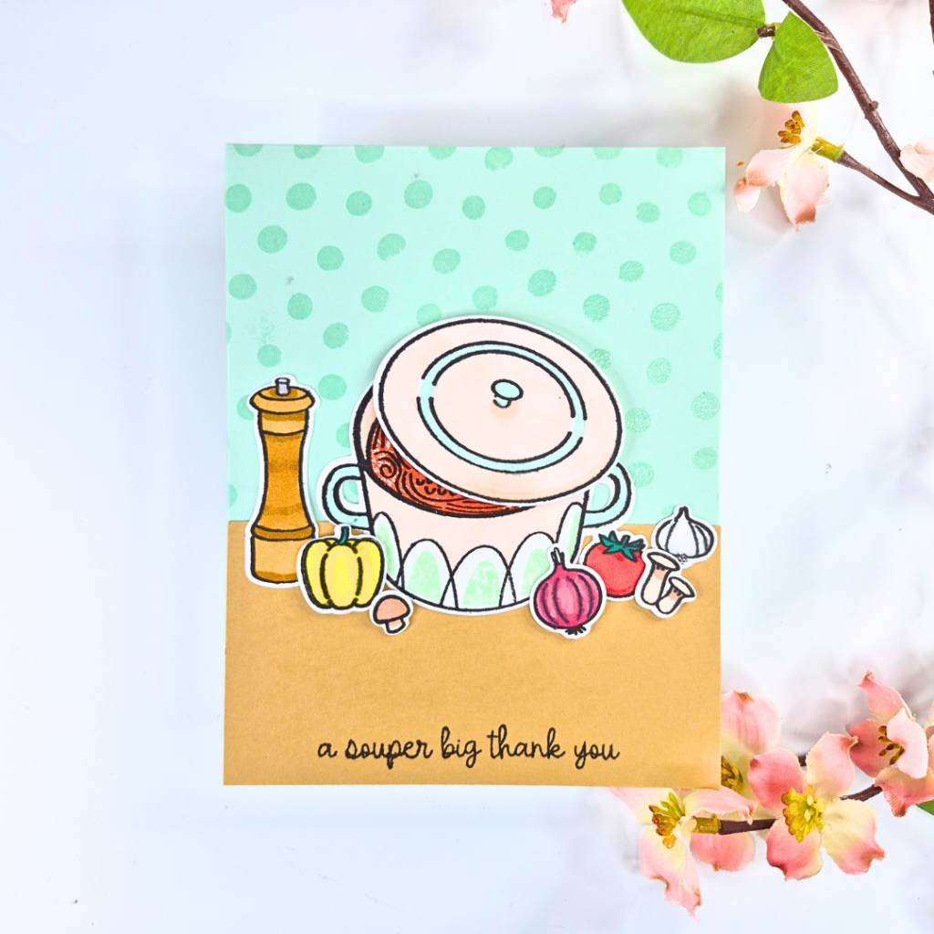 Handmade Card created using the December 2025 Hero Studio Release