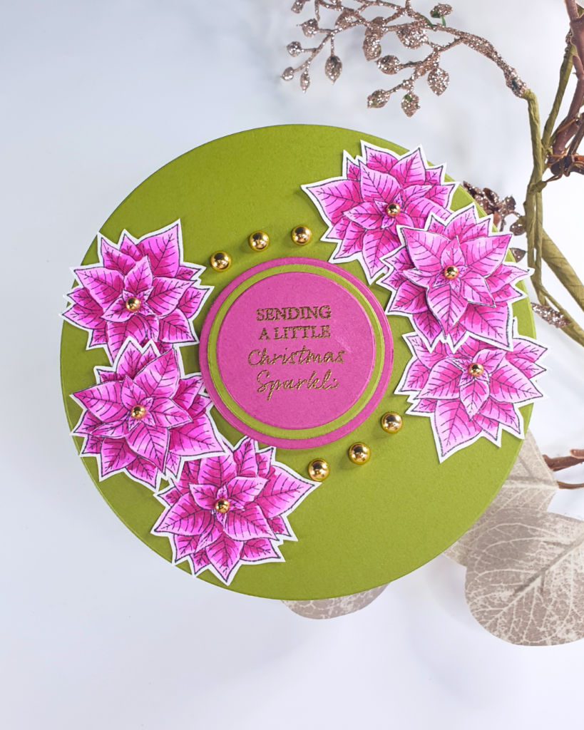 Handmade Christmas Card created using the gift from Simply Cards and Papercraft Magazine 274