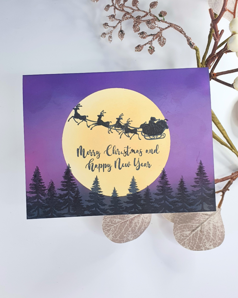 Handmade Christmas Card created using the gift from Simply Cards and Papercraft Magazine 274