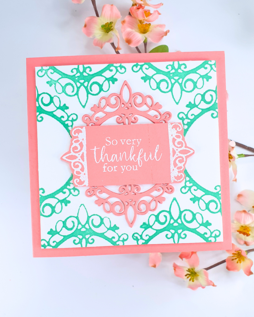 Handmade Card showcasing how to turn your dies into stamps using the Crafter's Companion Magazine Box Kit