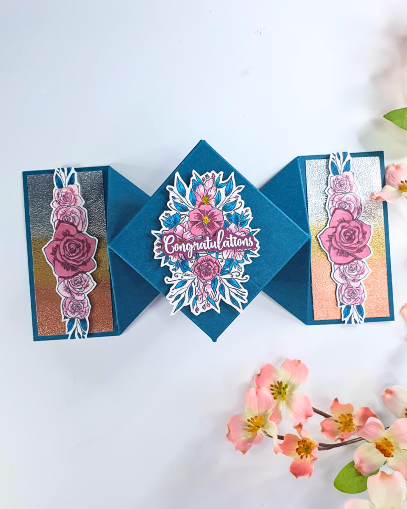 Handmade Card created using Heat Embossing Techniques with the Sentimentally Yours Magazine Box Kit