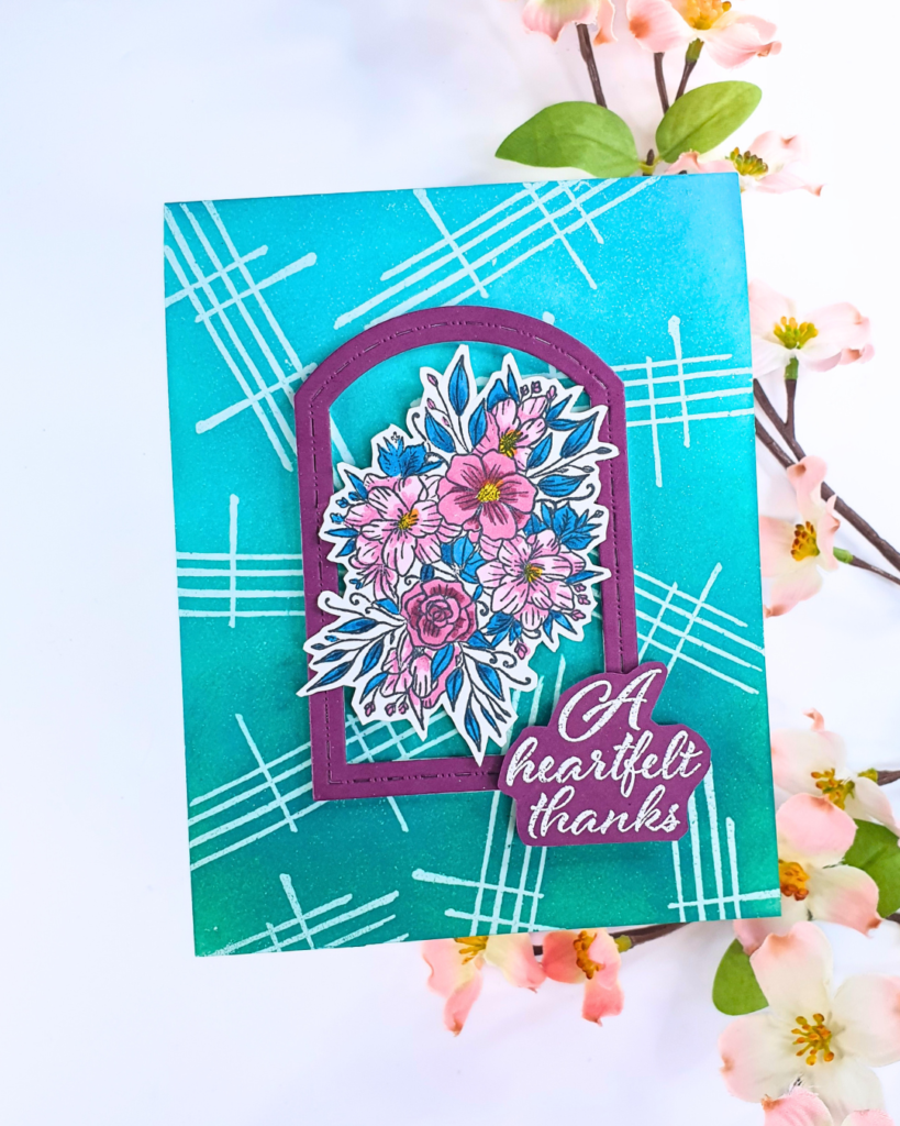 Handmade Card created using Heat Embossing Techniques with the Sentimentally Yours Magazine Box Kit