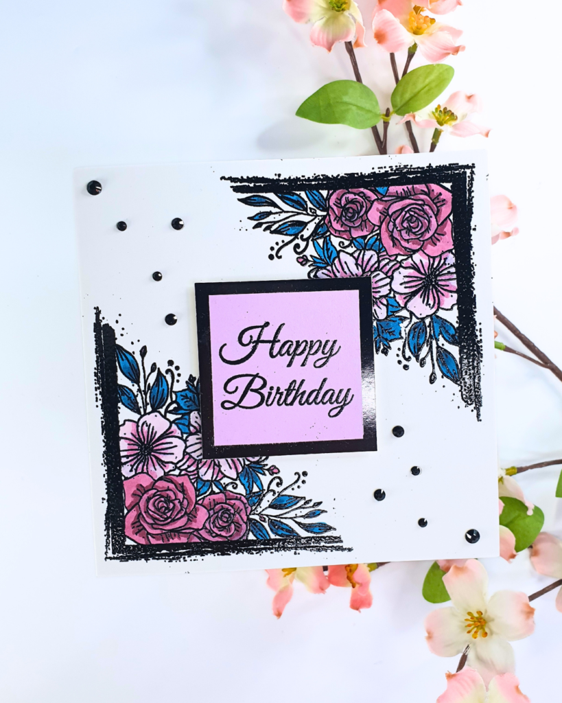 Handmade Card created using Heat Embossing Techniques with the Sentimentally Yours Magazine Box Kit