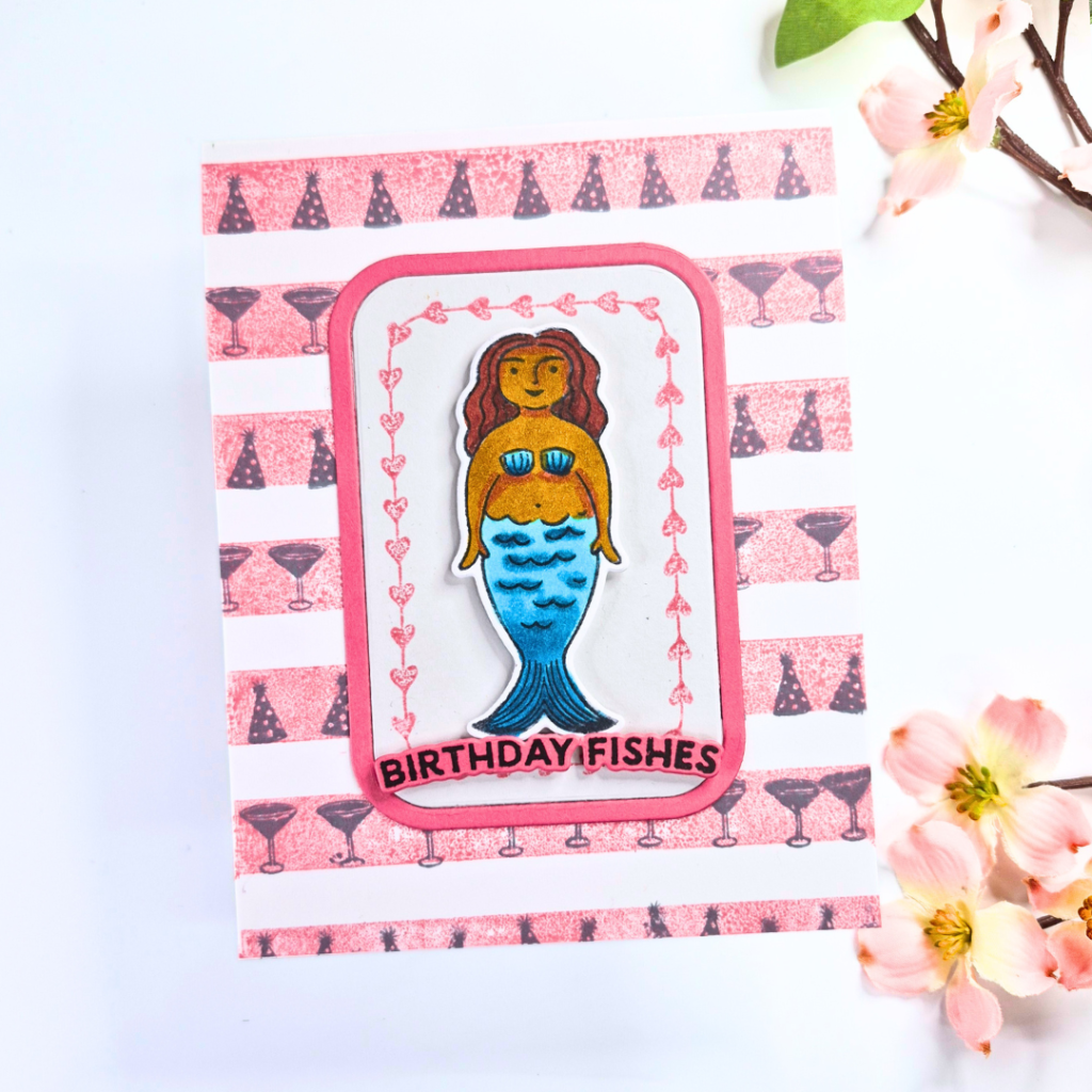 Handmade Card created with Hero Arts Packed with Love Collection
