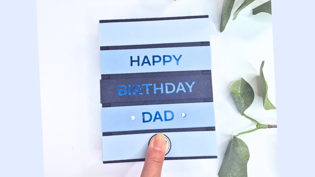 Masculine Light Up Birthday Card for Dad created by Sarah Phelan from Sarah's Stampin' Retreat using supplies from Chibitronics