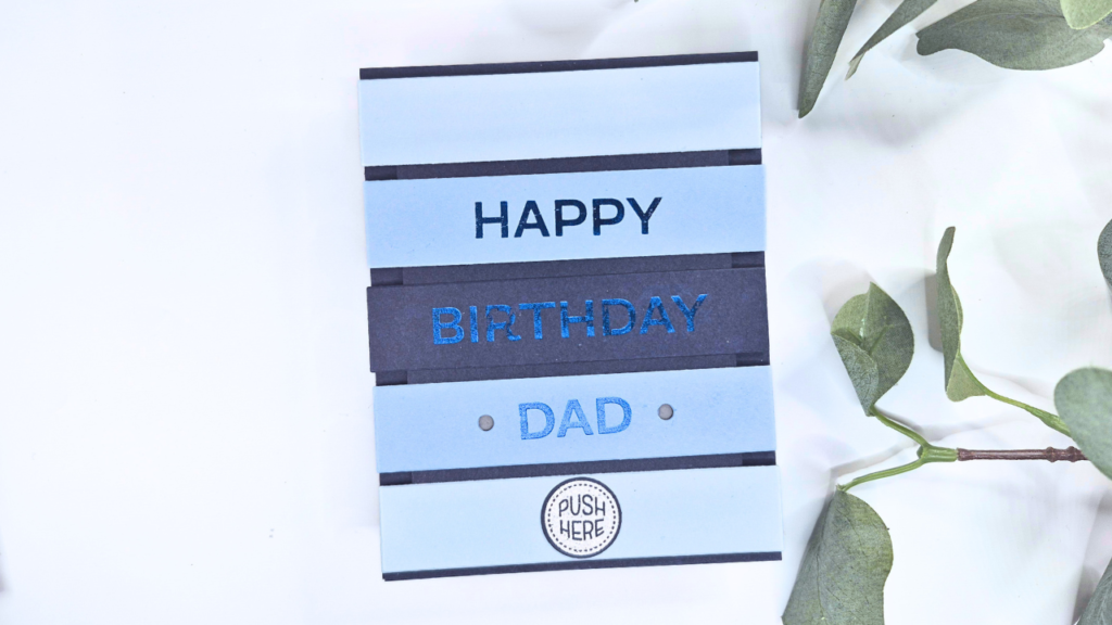 Masculine Light Up Birthday Card for Dad created by Sarah Phelan from Sarah's Stampin' Retreat using supplies from Chibitronics