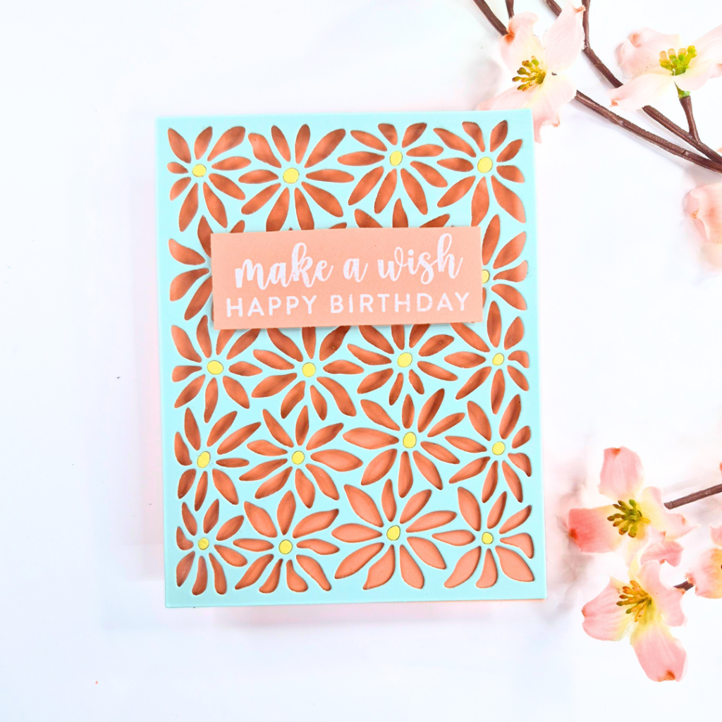 Handmade acetate card created using the Egg-Stra Special Spring release from Hero Arts