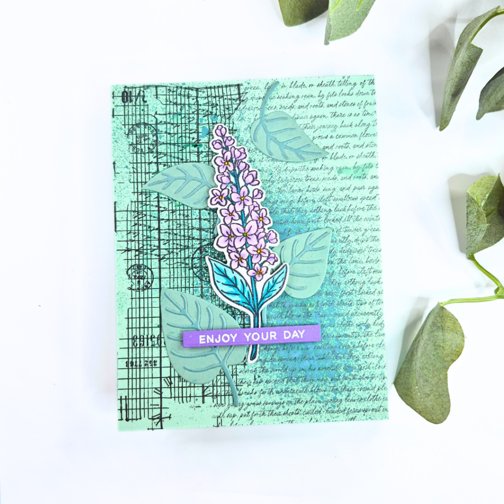 Handmade Card created using the Spring Meadow Release from Hero Arts