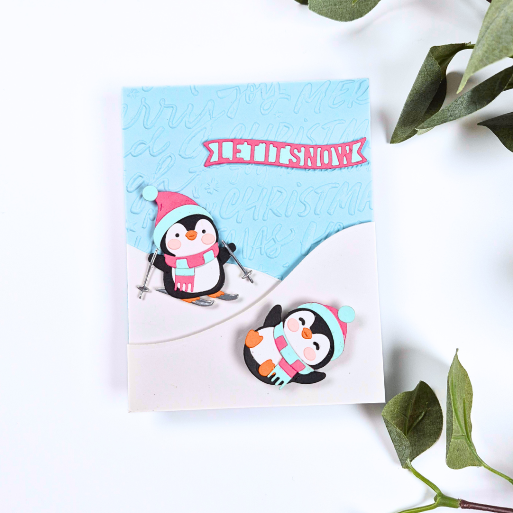 Handmade Card created by Sarah Phelan from Sarah's Stampin Retreat using the Christmas in July Clubs from Spellbinders