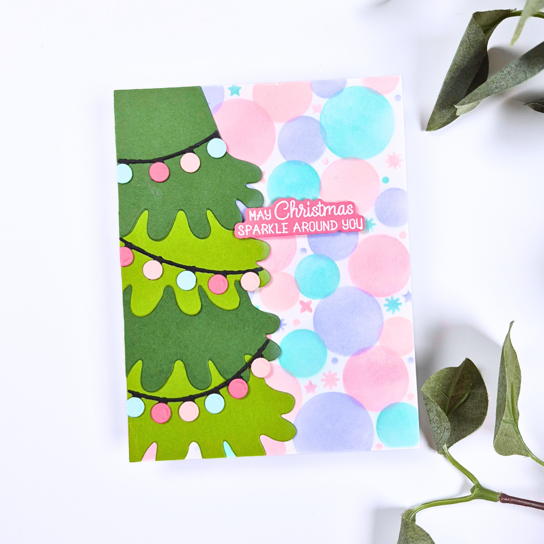 Handmade Card created by Sarah Phelan from Sarah's Stampin Retreat using the Christmas in July Clubs from Spellbinders