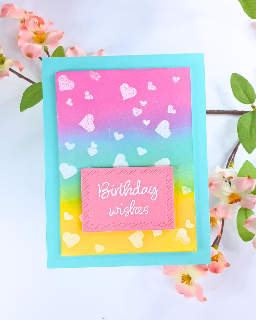 Handmade Card showing how to use your dies as stamps created using the Crafter's Companion Box Kit #12