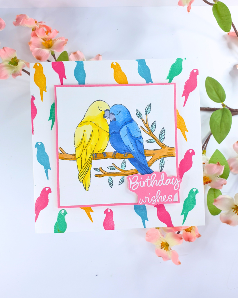 Handmade Card showing how to use your dies as stamps created using the Crafter's Companion Box Kit #12