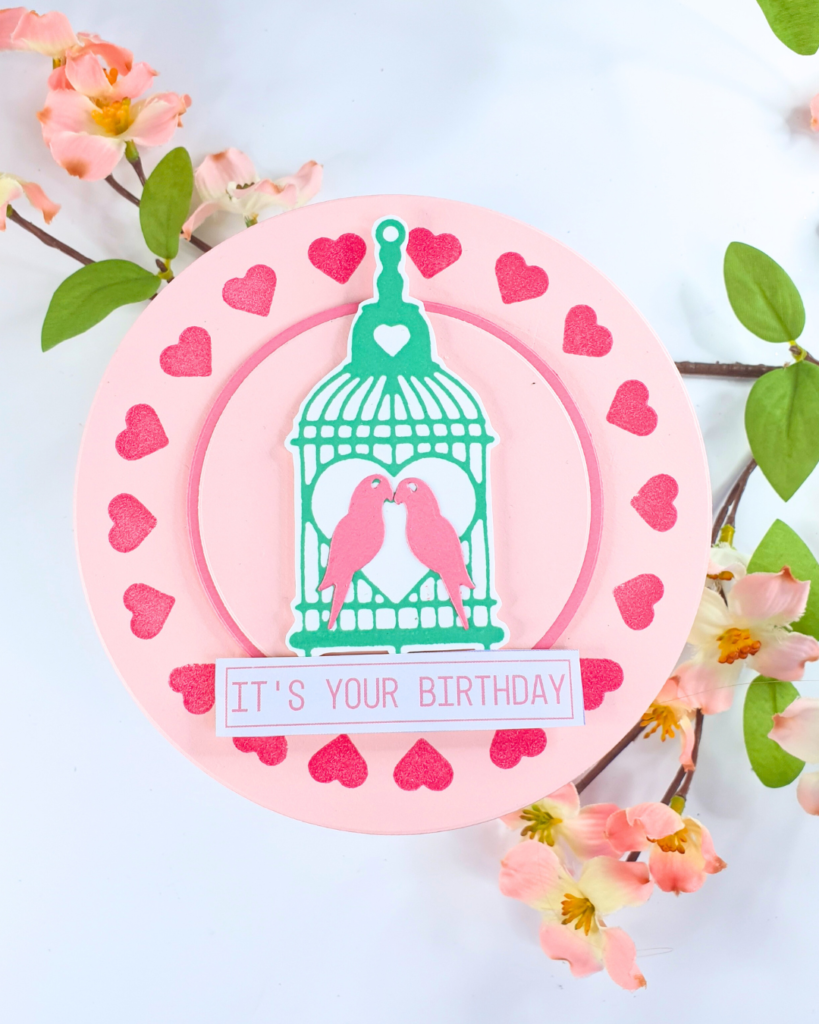 Handmade Card showing how to use your dies as stamps created using the Crafter's Companion Box Kit #12