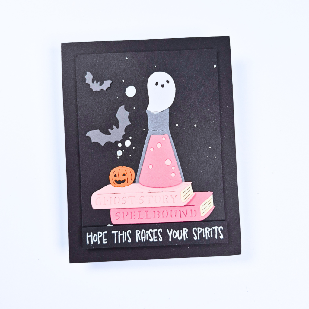 Spookily Cute Halloween Handmade Card created using the Spellbinders Clubs for August 2026