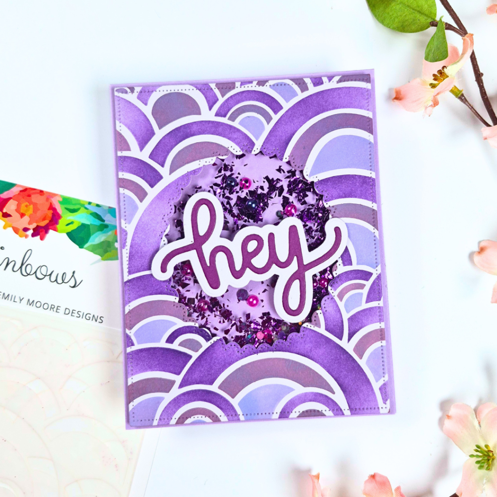Handmade Card Created to show different ways to use your stencils using products from Emily Moore Designs