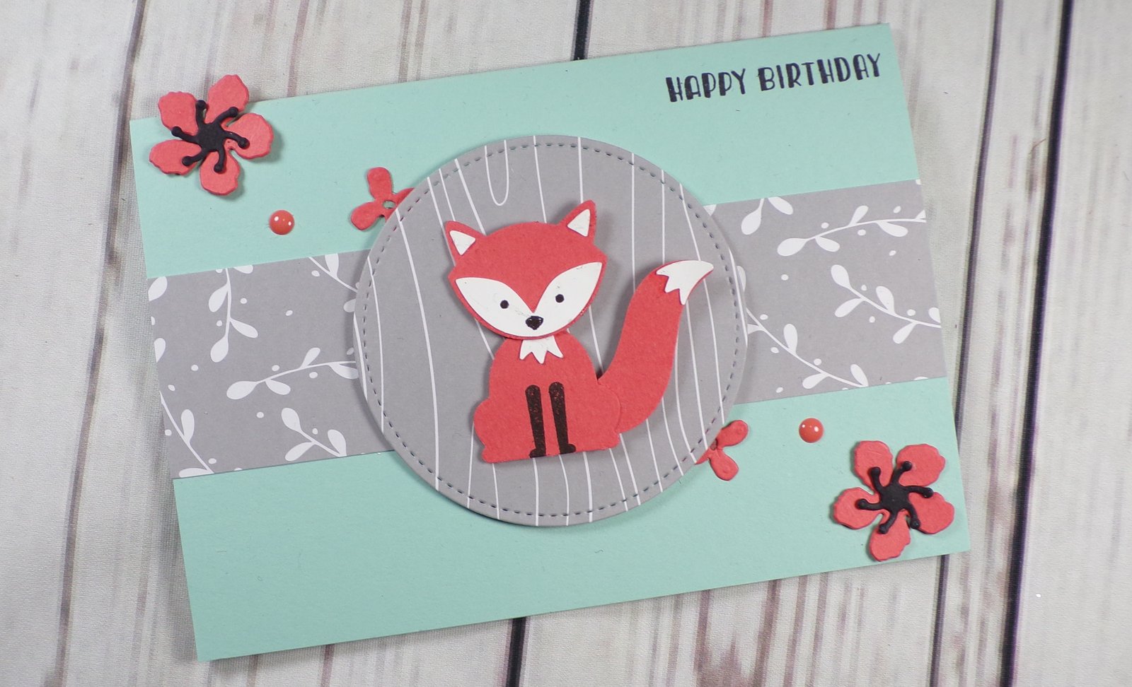 Foxy Friends Handmade Card