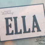 Large Letters Handmade Card for Ella