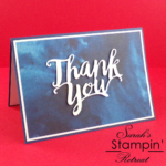 Bargain Handmade Thank You Card with See a Silhouette