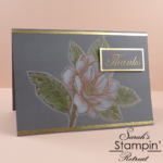 Good Morning Magnolia Thank You card with video tutorial
