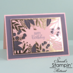 Forever Gold Handmade Birthday Card using BRAND NEW products!!