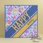 So Much Happy Handmade Graphic Floral Birthday Card