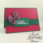 Gift Wrapped Handmade Christmas Card