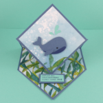 Diamond Easel Card with Whale of a Time