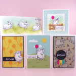 5 Handmade Birthday Cards with Counting Sheep