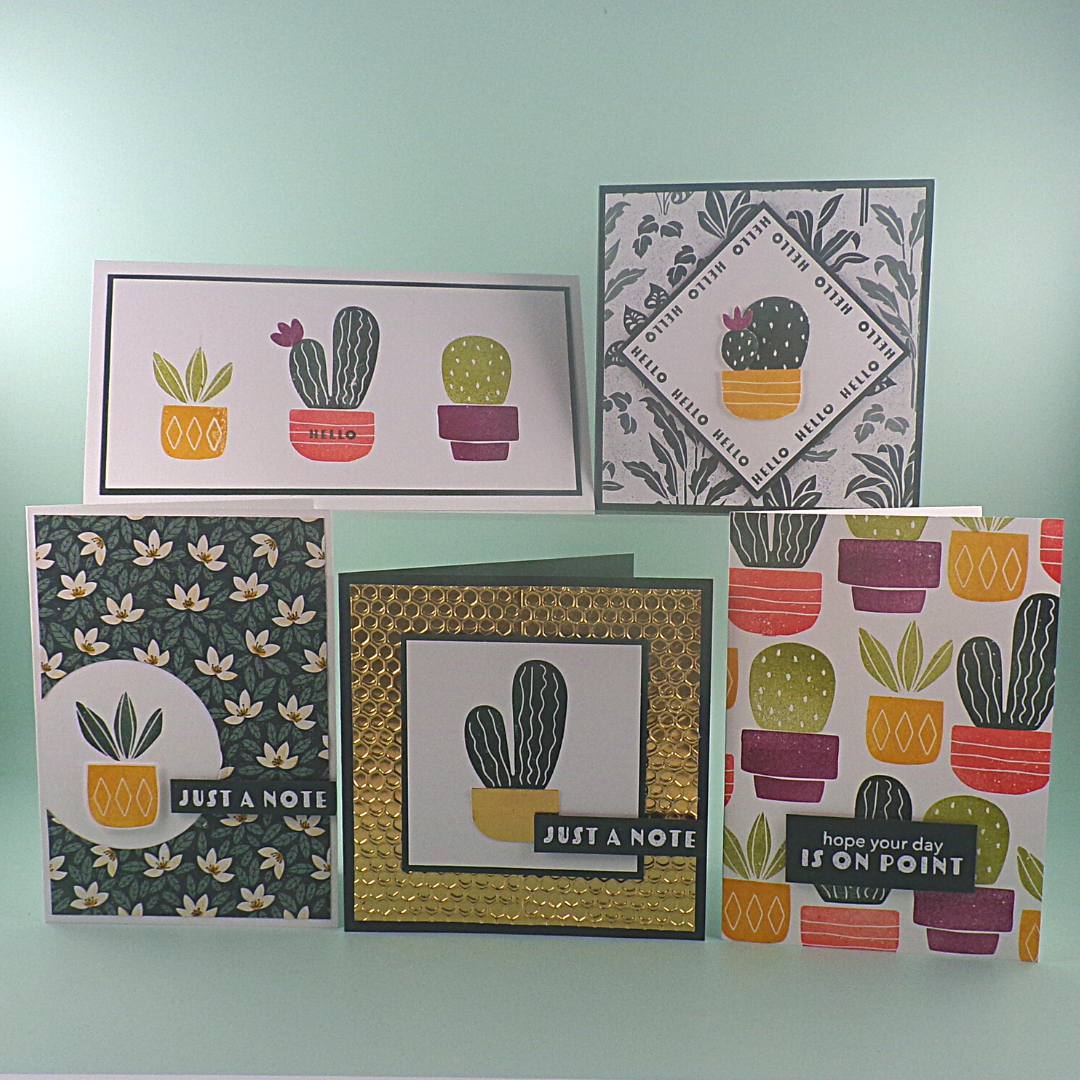 5 Ways to Create Handmade Greetings Cards with Cactus Cuties from Stampin Up