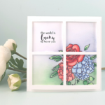 Floral Window Scene-Builder Card with Masking Technique