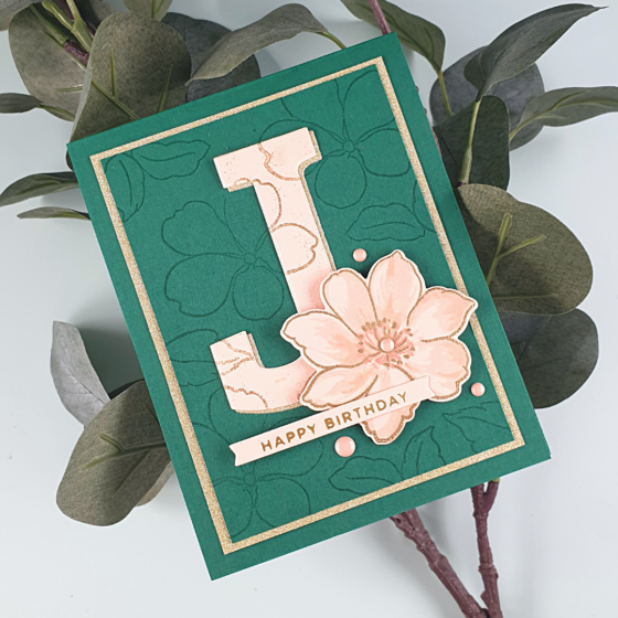 Handmade Personalised Monogram Card with a Twist