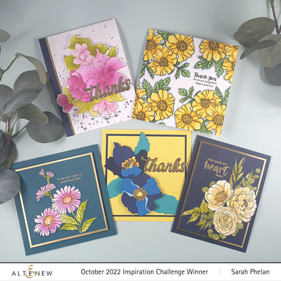 Handmade Cards created using the February 2023 Marvelous Monthly Subscription Series from Altenew