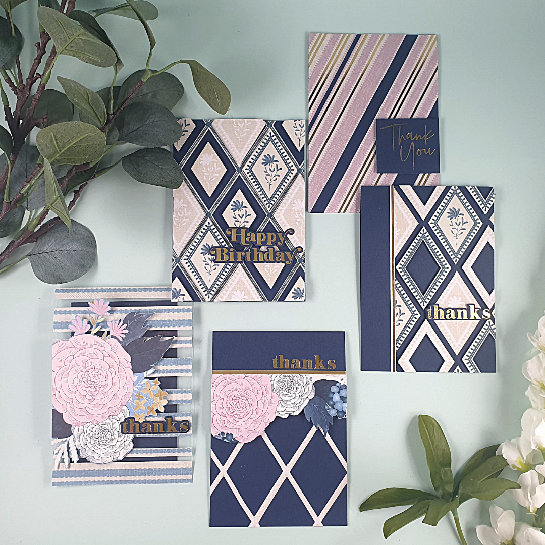 Create Beautiful Cards from your boring patterned papers