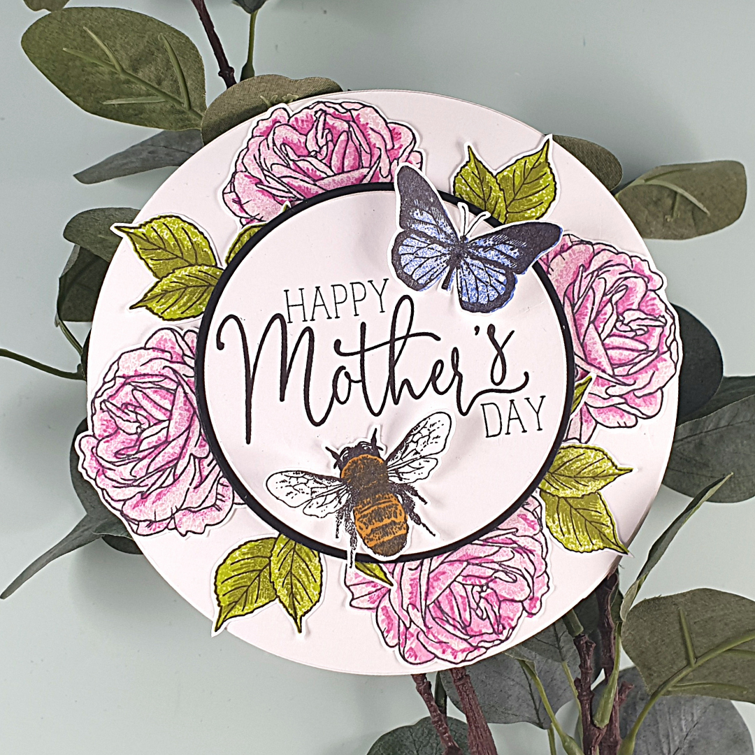 Unique Circular Mother's Day Card