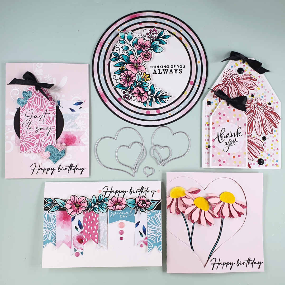 Handmade Cards using Chloe's Creative Cards Magazine Box Kit